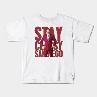 Anchorman Stay Classy San Diego Large Type Kids T-Shirt